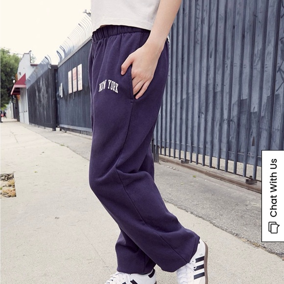 Navy Blue New York Sweatpants - Picture 4 of 9